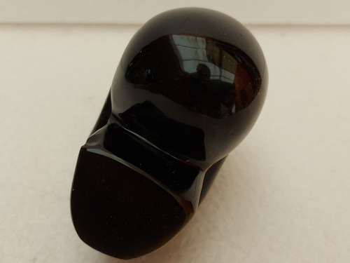 Cráneo Tallado En Obsidiana Dorada Artesanal (Usado)