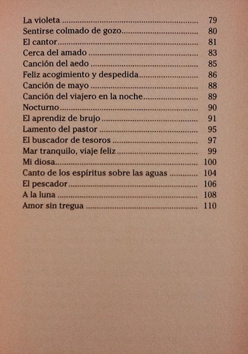 Antología Poética - J. W. Von Goethe (Usado)