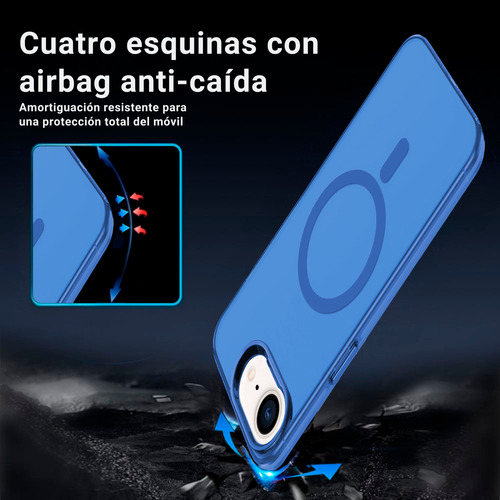 Funda Case Deluxe Para iPhone 16e Compatible Con Magsafe Azul