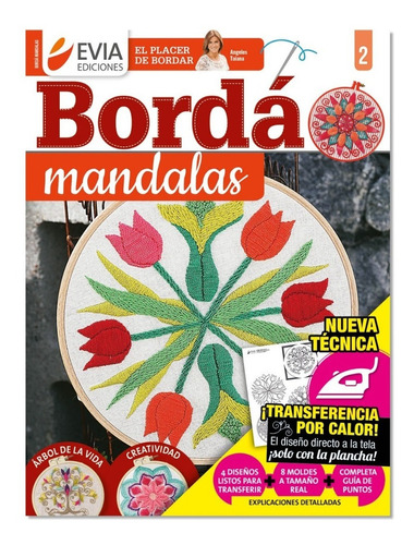 Revista Evia Bordá Mandalas 2  + Moldes A Tamaño Real