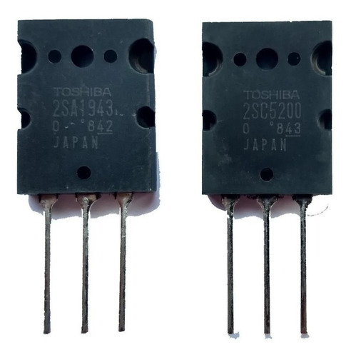 10 Pares Transistor 2sc5200 / 2sa1943 + 20 Res 0r33/5w Porce
