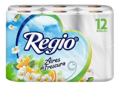 Papel Higiénico Regio Aires De Frescura 12 Rollos