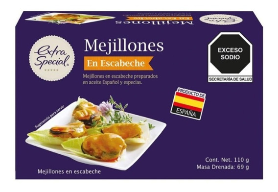 Mejillones En Escabeche Extra Special 110g Producto D España | MercadoLibre