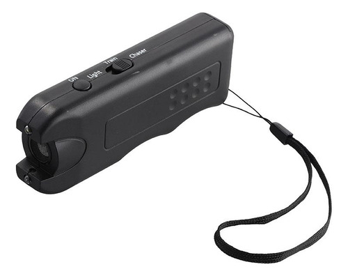 Repelente De Perros Ultrasónico Luminoso Portátil Negro Para