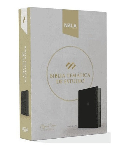 Biblia Temática De Estudio Nbla Negro Símil Piel