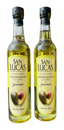 Aceite De Aguacate Extra Virgen 2 Botellas 500 G   San Lucas