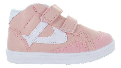 Panam Tenis Botita Casual Confort Textil Rosa Niña Bebe 8321