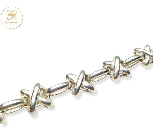Pulsera Plata Eslabon Paloma Mediano