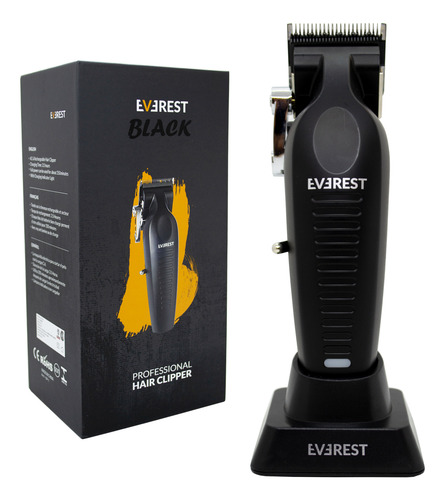 Everest Black Hair Clipper Cortadora Profesional Dp-1 6c