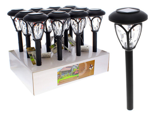 Lampara Solar Led Jardín 10x42cm Decore