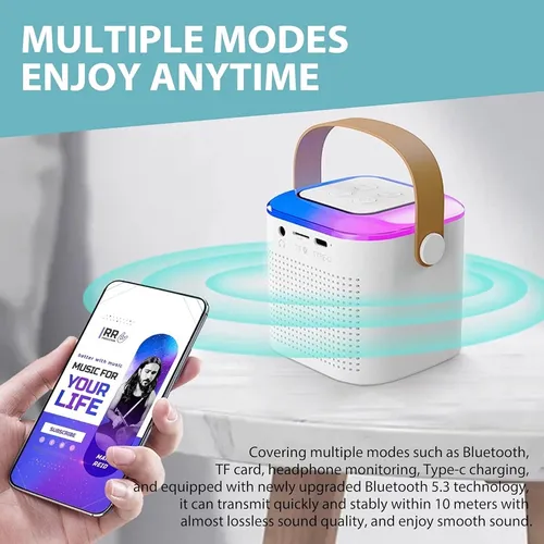 Micrófono De Karaoke Inalámbrico Bluetooth Para Todos Los