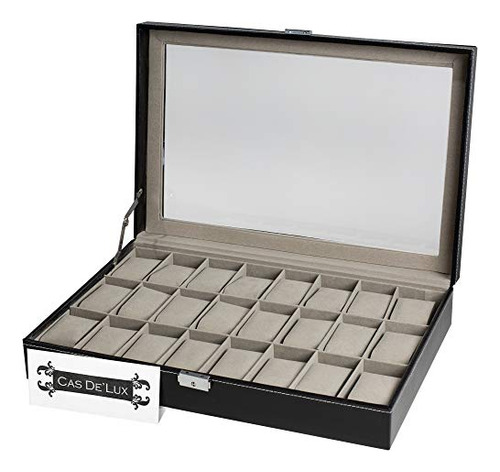 Estuche Genérico 24 slots watch box - Verde.