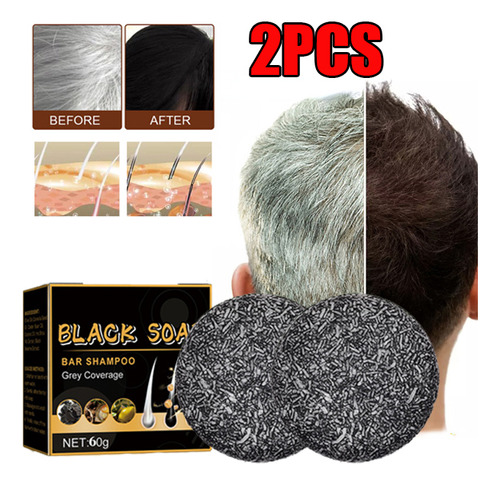 2 Piezas De Jabón Para Oscurecer El Cabello, Barra De S