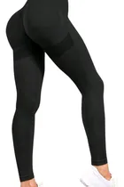 Comprar Lycra Deportiva- Gym - Ref. 1020- Negro-efecto Push Up.