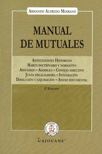 Manual De Mutuales - Armando Alfredo Moirano