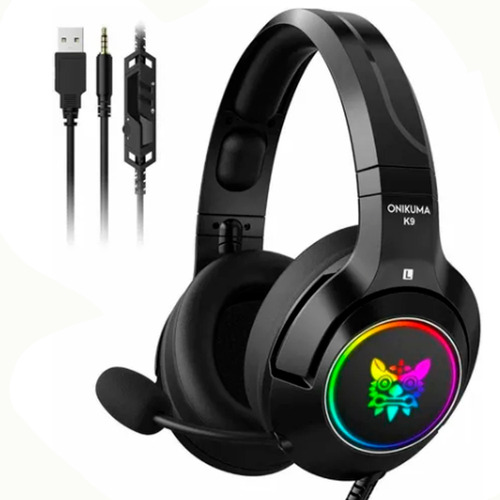 Fone Ouvido Headset Gamer K9 Microfone Retrátil Onikuma