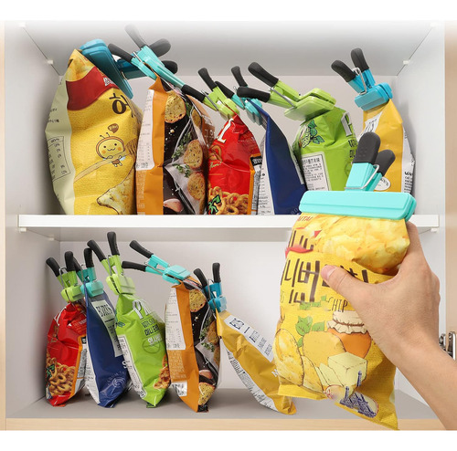 4 X Clip Pinza Sellado Bolsa Conservación Alimento