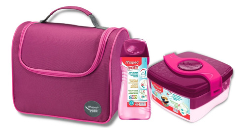 Combo Maped Lunchera Térmica + Botella + Porta Alimentos 