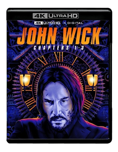 John Wick 1 2 3 Coleccion Peliculas 4k Ultra Hd + Blu-ray