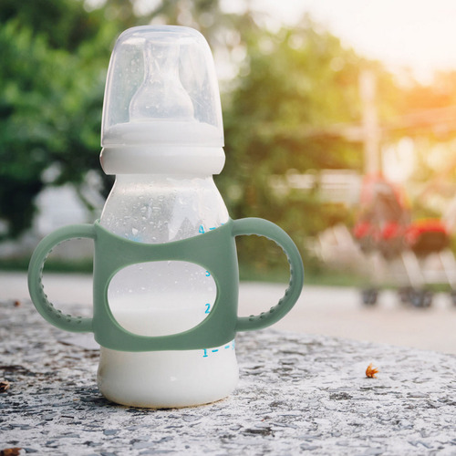 Empuñadura Para Biberones De Silicona Para Niños Pequeños Co