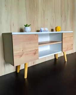 Mueble Tv De Melamina / Centro De Entretenimiento/ Consola