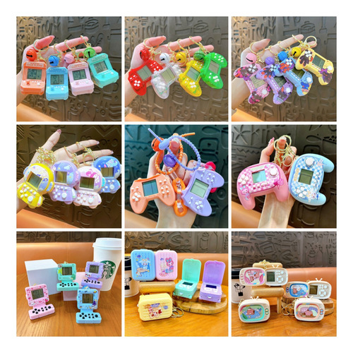 Llavero, Pequeño Regalo, Portátil, De Gameboy Tetris