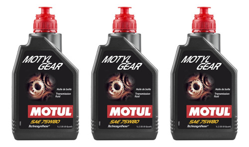 Kit Óleo Câmbio Motul Motylgear 75w80 C/ 3 Litros