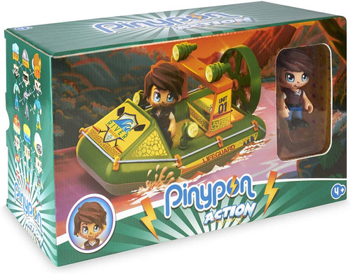 Pinypon Lancha De Rescate Pinypon Action Wild Con Figura 