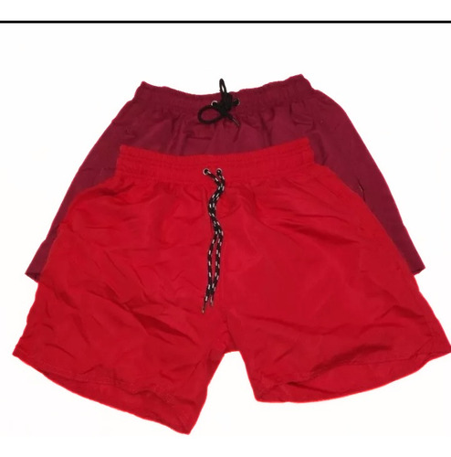 Shorts De Baño Con Suspensor Pack X 2un