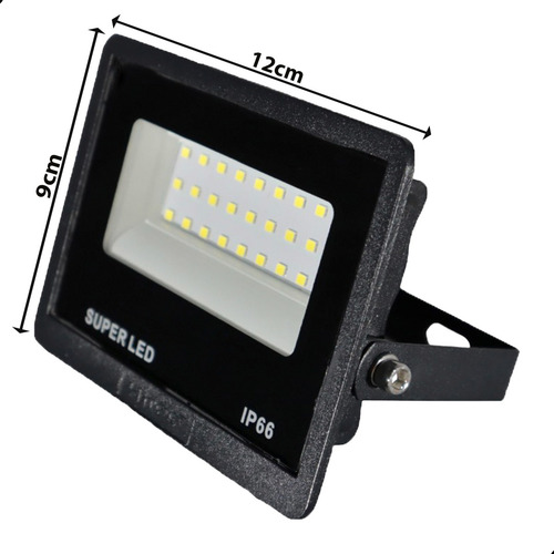Kit 5 Refletor Led 50w 6500k Holofote Prova D Água Ip66