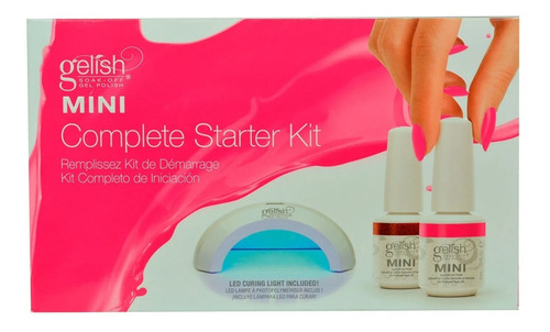 Gelish Kit Básico Para Aplicar En Casa Mini Complete Starter