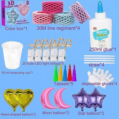 Beilunt 3d String Art Kit: Manualidades Para Niñas 8 A 12