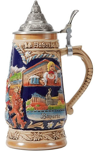 Haucoze Beer Stein Taza Alemana Munich Bavarian Stanley Viki