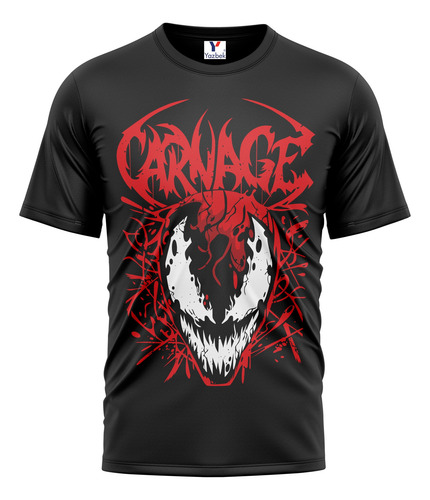 Playera Carnage, Peso Completo 100% Algodón