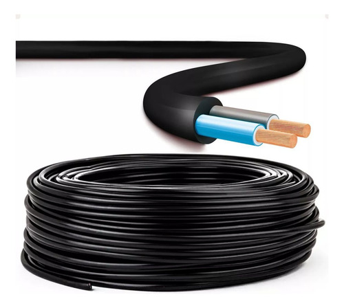Cabo Pp Extensão 2 Vias X 2,5mm Rolo De 50 Metros