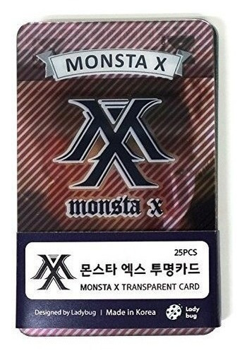 Monsta X - Tarjetas De Foto Transparentes 25pcs [fan Goods]