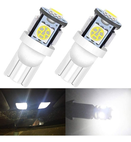 Luz Led T10 Luz Diurna Auto-camioneta  Blanco 12v / Oferta