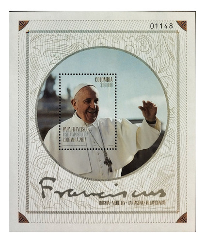 Estampilla Papa Francisco Visita 2017 (nueva) + Regalo