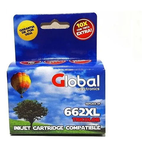 Cartucho Alternativo 662xl Tricolor - Global