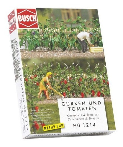 Busch 1214 Pepino Y Plantas De Tomate Ho Modelo De Escala De