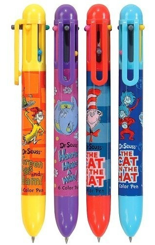 12 X Raymond Geddes Dr.seuss 6 Color Pen Little Kids