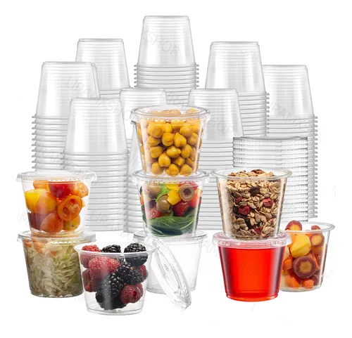 Vasos desechables para salsa con tapa sale