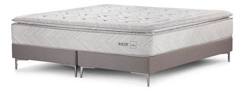 Cama Europea Rosen Bock Super King 200 X 200 Cm Color Gris