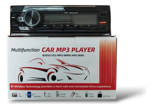 Reproductor Para Carro Mp3 Con Control Y Bluethooth