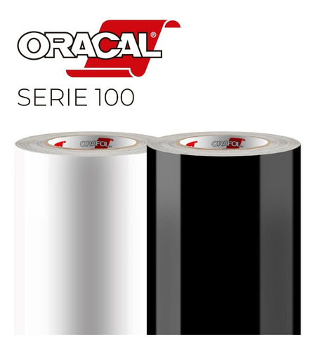Vinilo Oracal 100 - (63x100cm) - Blanco Y Negro - Capta