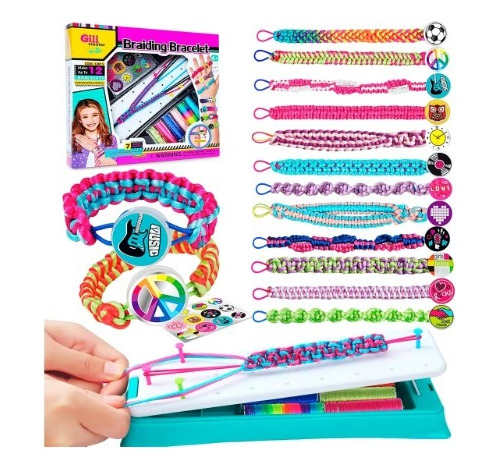 Set Para Crear Pulseras En Caja Amplia Gama De Colores Prg.u