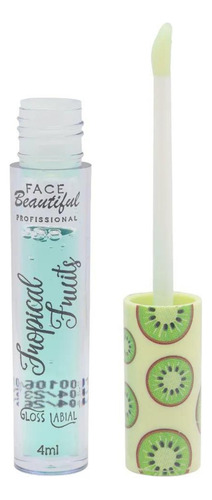 Gloss Labial Tropical Fruits 8ml Face Beautiful Acabamento Brilhante Cor Incolor