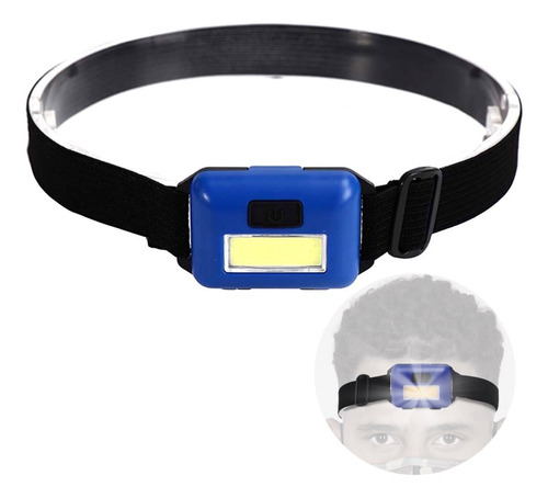 Imagen 1 de 7 de Linterna Minera De Cabeza Con Vincha Led 10w Cob 3 Modos
