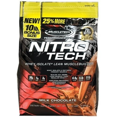 Proteina Nitro Tech 100% Whey Gold 8lbs Chocolate