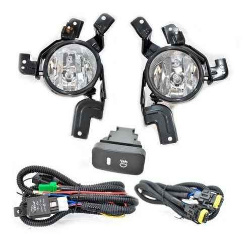 Kit Faros De Niebla Cr-v 2007 2008 2009 Con Bases Y Focos